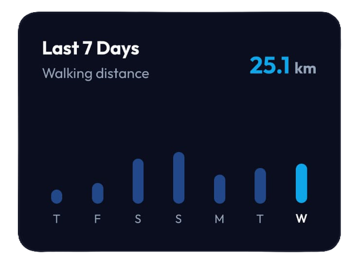 Walking Tracker Stats